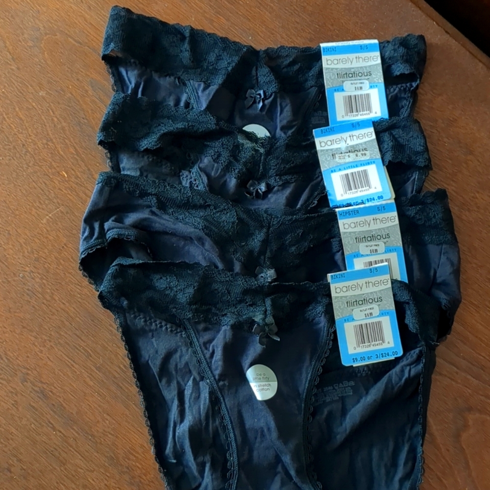 Set 4 NWT barely there panties